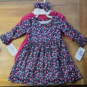 Blueberi Boulevard 2 Dresses 2t Navy Ditsey & Ma